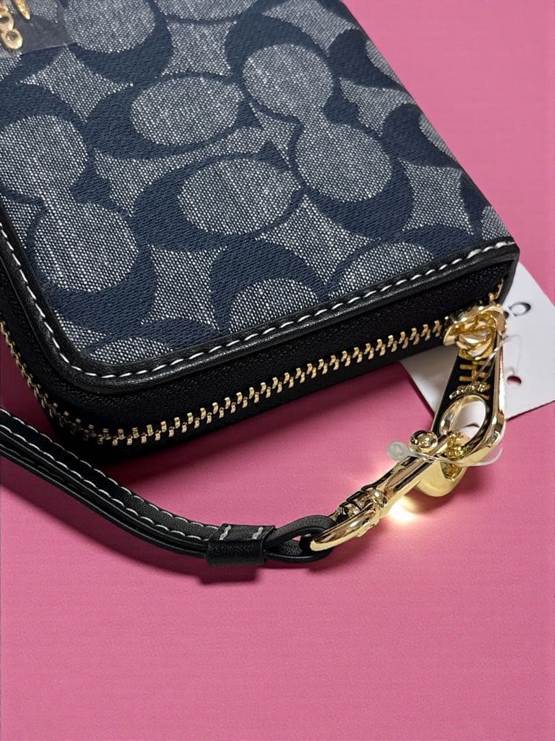 【新品】COACH 長財布 ネイビー/新品
