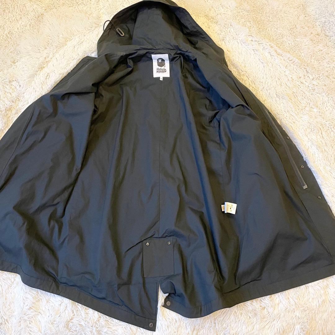 A BATHING APE エイプ モッズコート ブラック XLサイズ