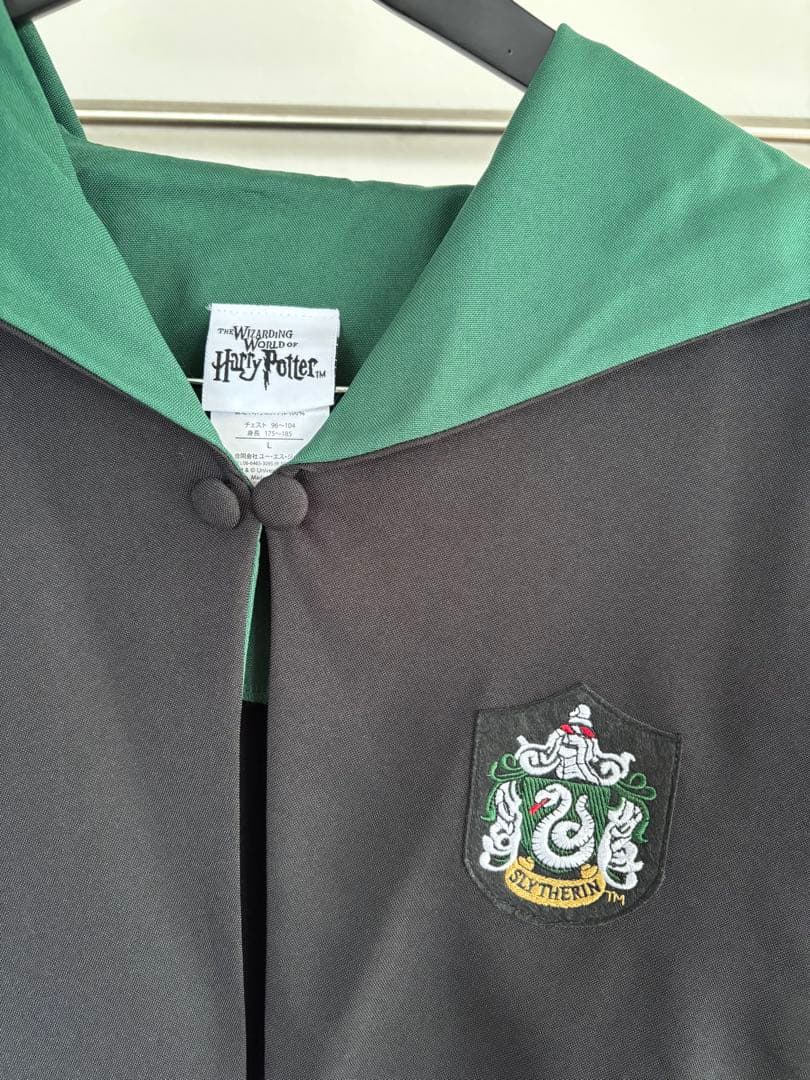 スリザリンローブ フード付きマフラーセット　サイズＬ　パーク内購入1度着用