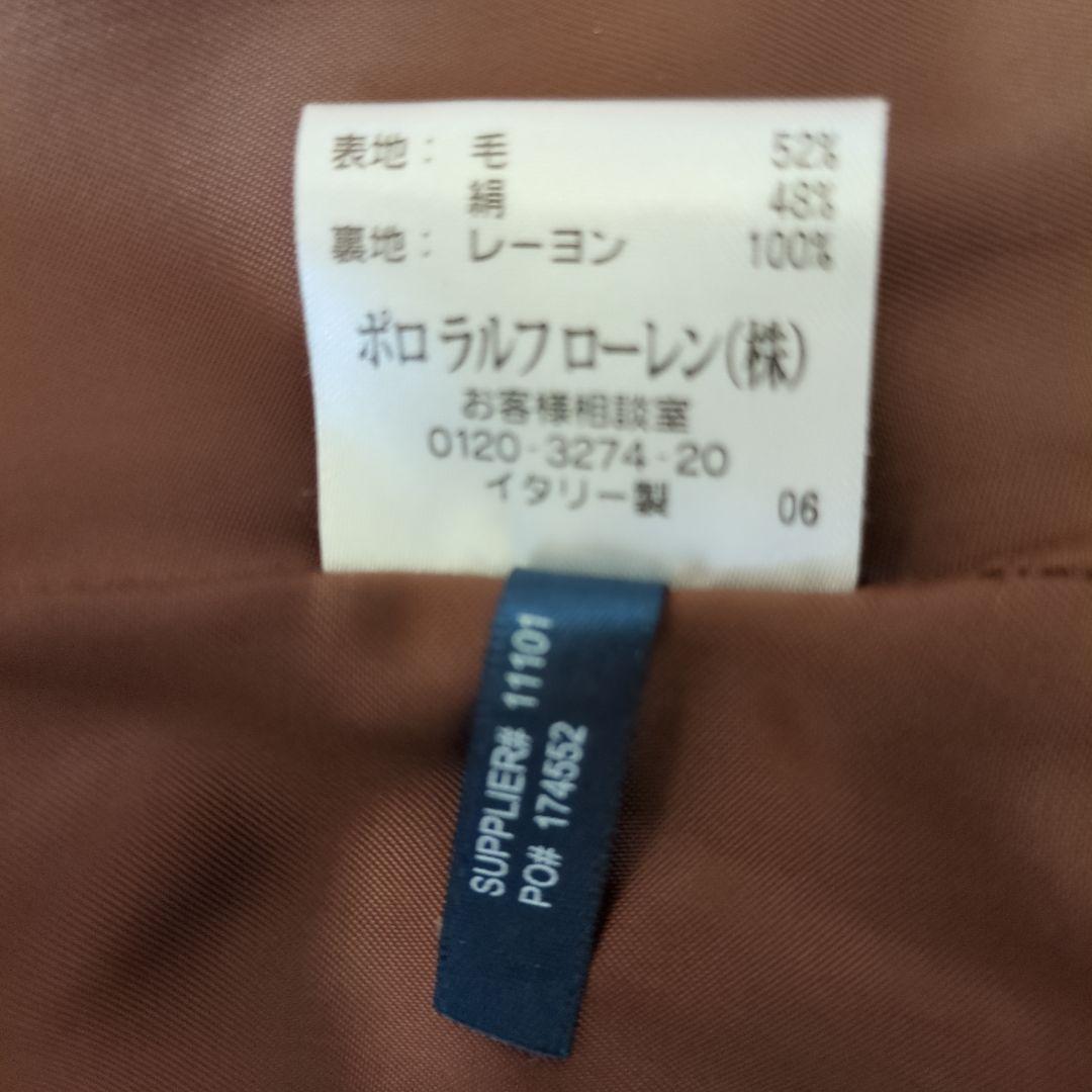 RALPHLAUREN ブラウン ヘリンボーン テーラードジャケットS