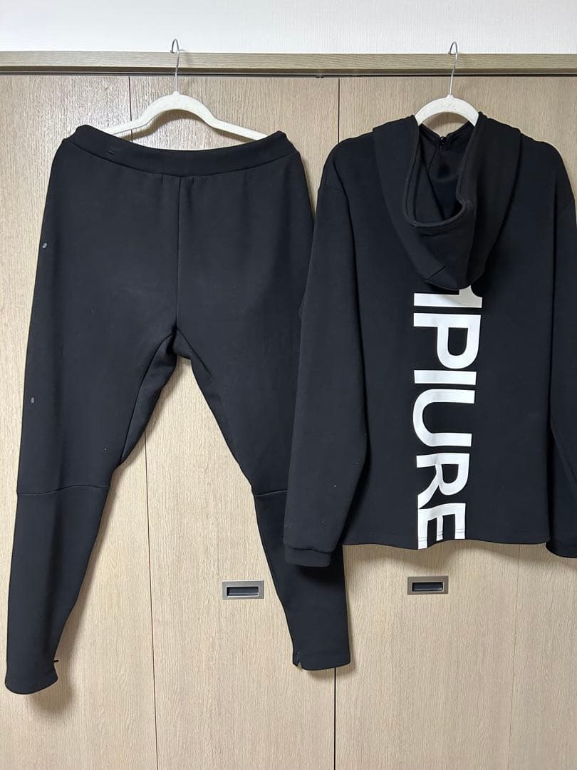 1PIU1UGUALE3 RELAX セットアップ スウェット ブラック L