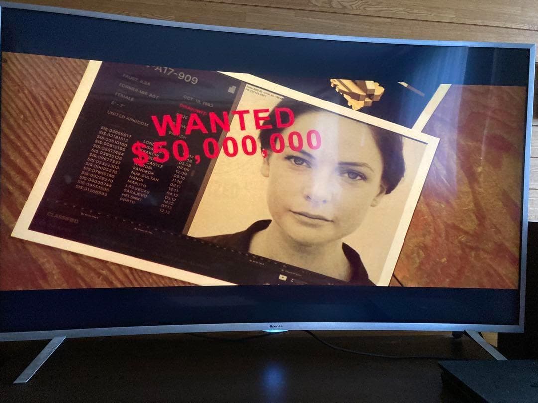 ハイセンスhisense 4K 55インチ曲面TV　55EC88チューナーレス