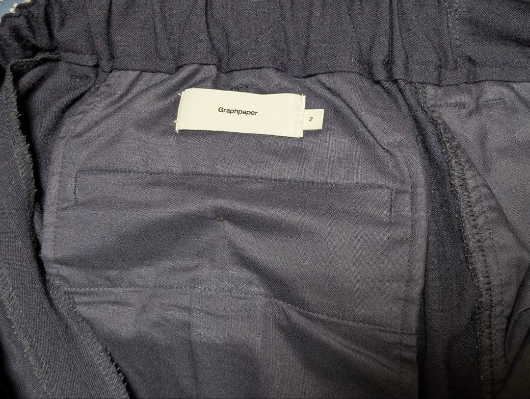 Graphpaper Tapered Slacks サイズ2　ネイビー