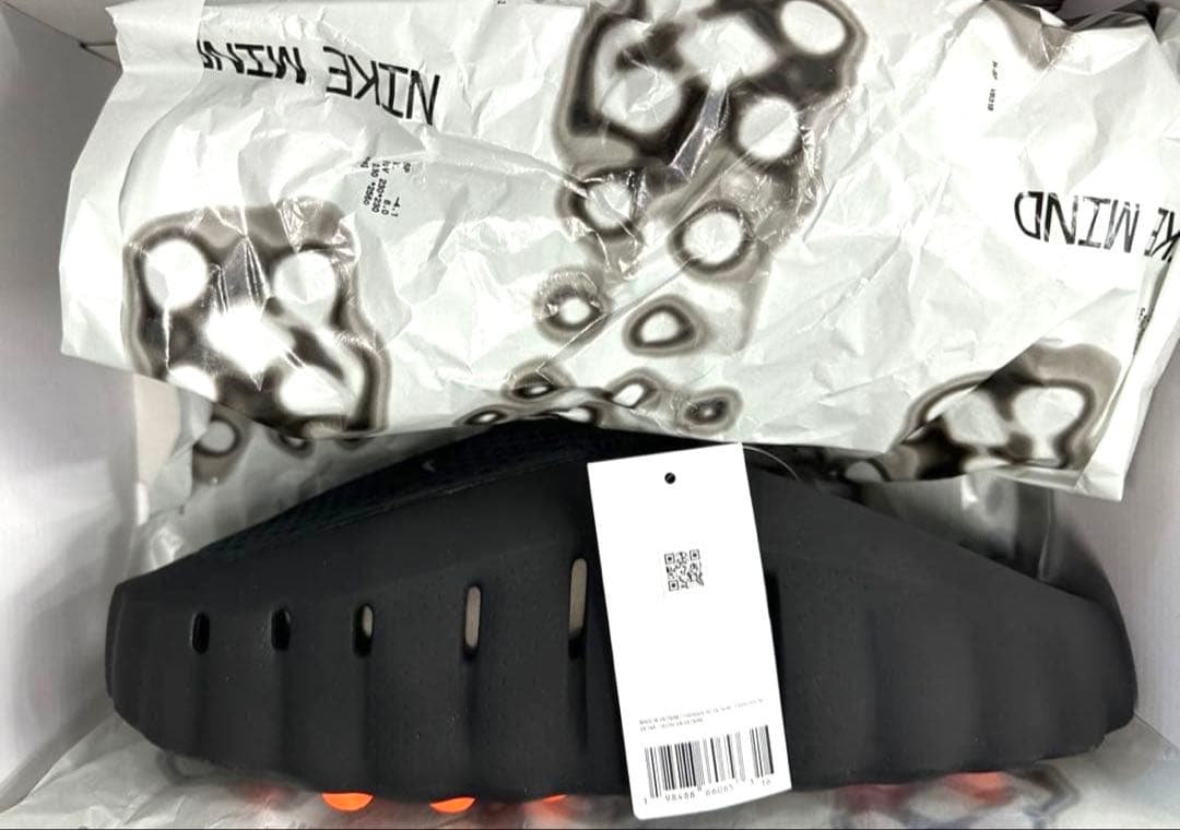 靴 Nike Mind 001 Mules \"Black/Hyper Crimson