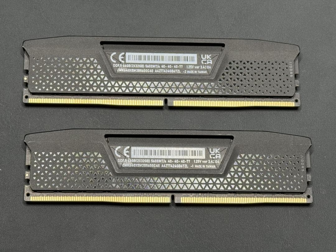 Corsair DDR5メモリ 64GB（32GB x 2枚セット品）