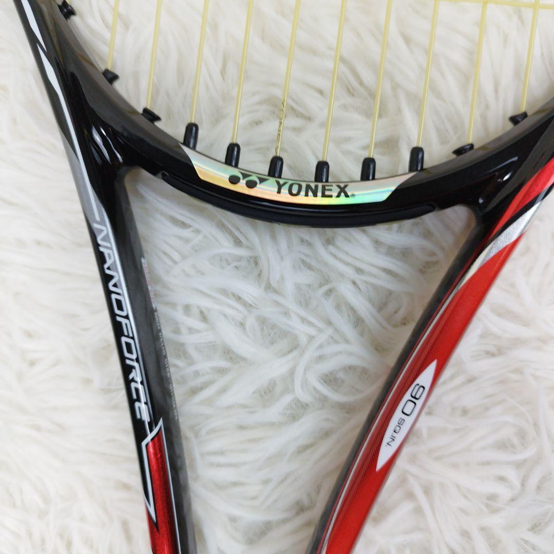 ✨未使用✨ ヨネックス ナノフォース 7V 前衛 軟式ラケット 黒赤