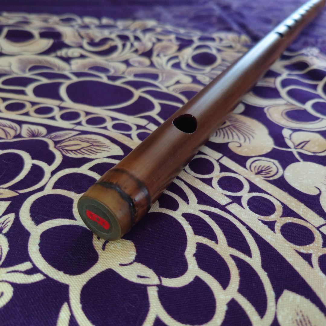 篠笛　四本調子　古典調　燻煙　拭漆
