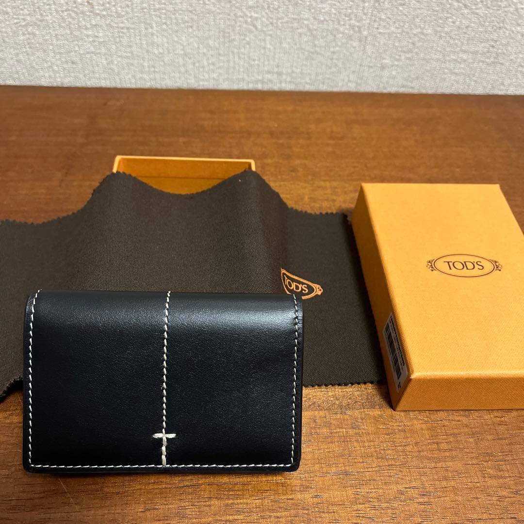 TOD'S ブラック レザー 名刺入れ カードケース