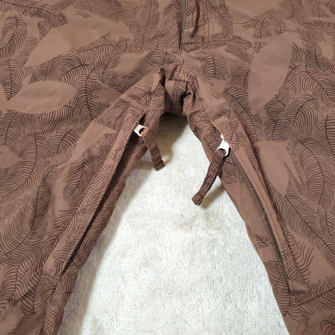 スノーボード スキーウェア上下セット ホワイト・ブラウン kensho abe