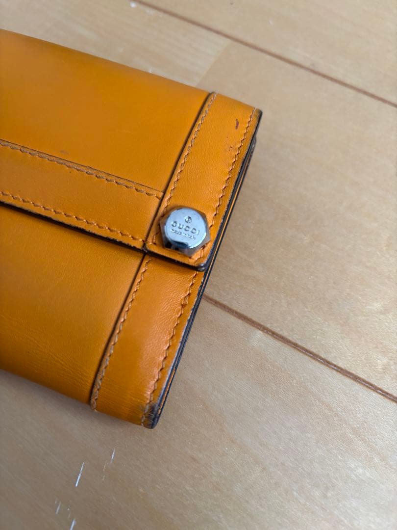 gucci 長財布 オレンジ