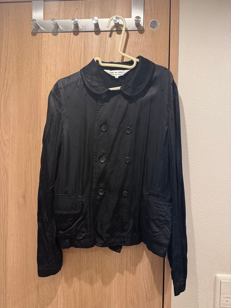 COMME des GARÇONS 黒 ダブルブレストジャケット L