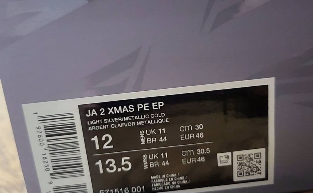 nike ナイキ　ja2クリスマス　PE EP