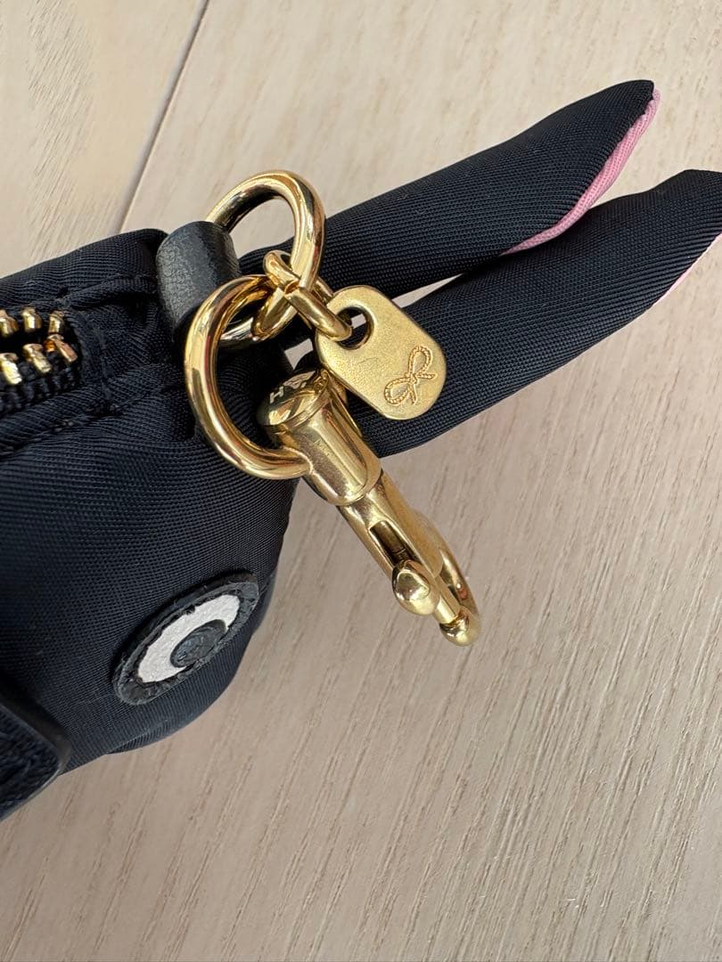 Anya Hindmarch アニヤハインドマーチ ウサギ型エコバッグ 黒