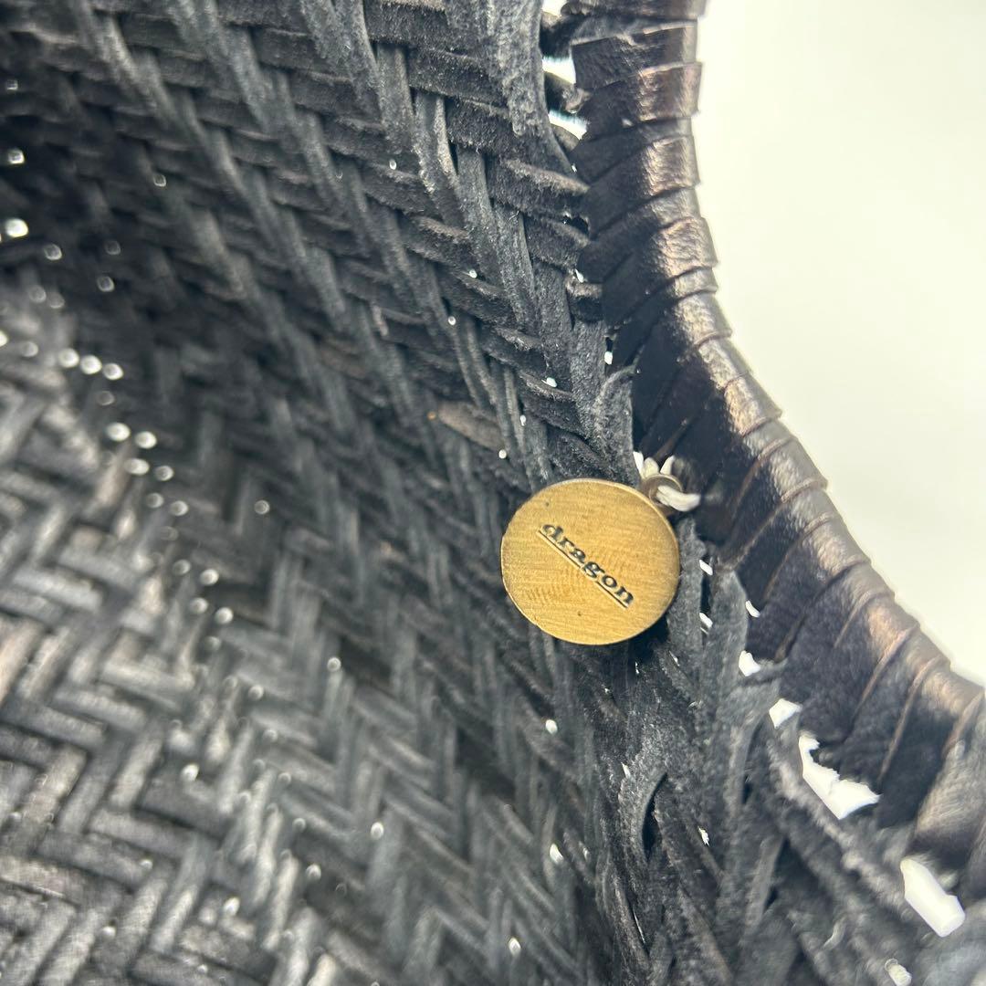 未使用級✨Dragon CHRISTOPHER レザー 編み込み トートバッグ