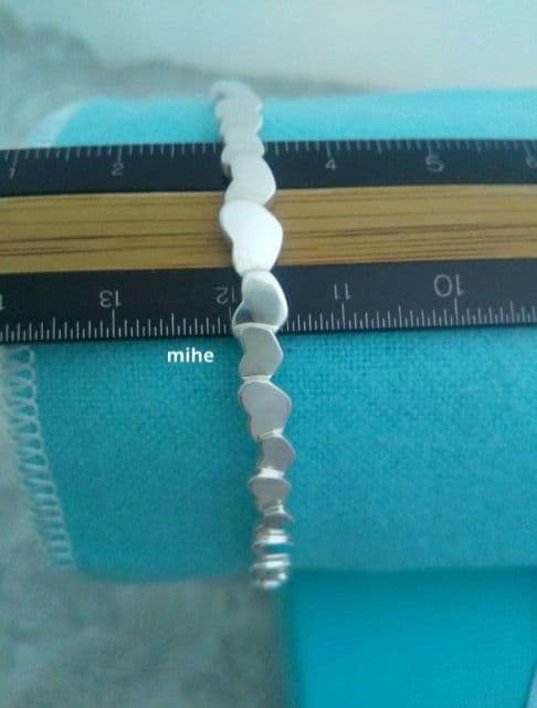 磨き済み ヴィンテージ ティファニー モダン ハート バングル シルバー