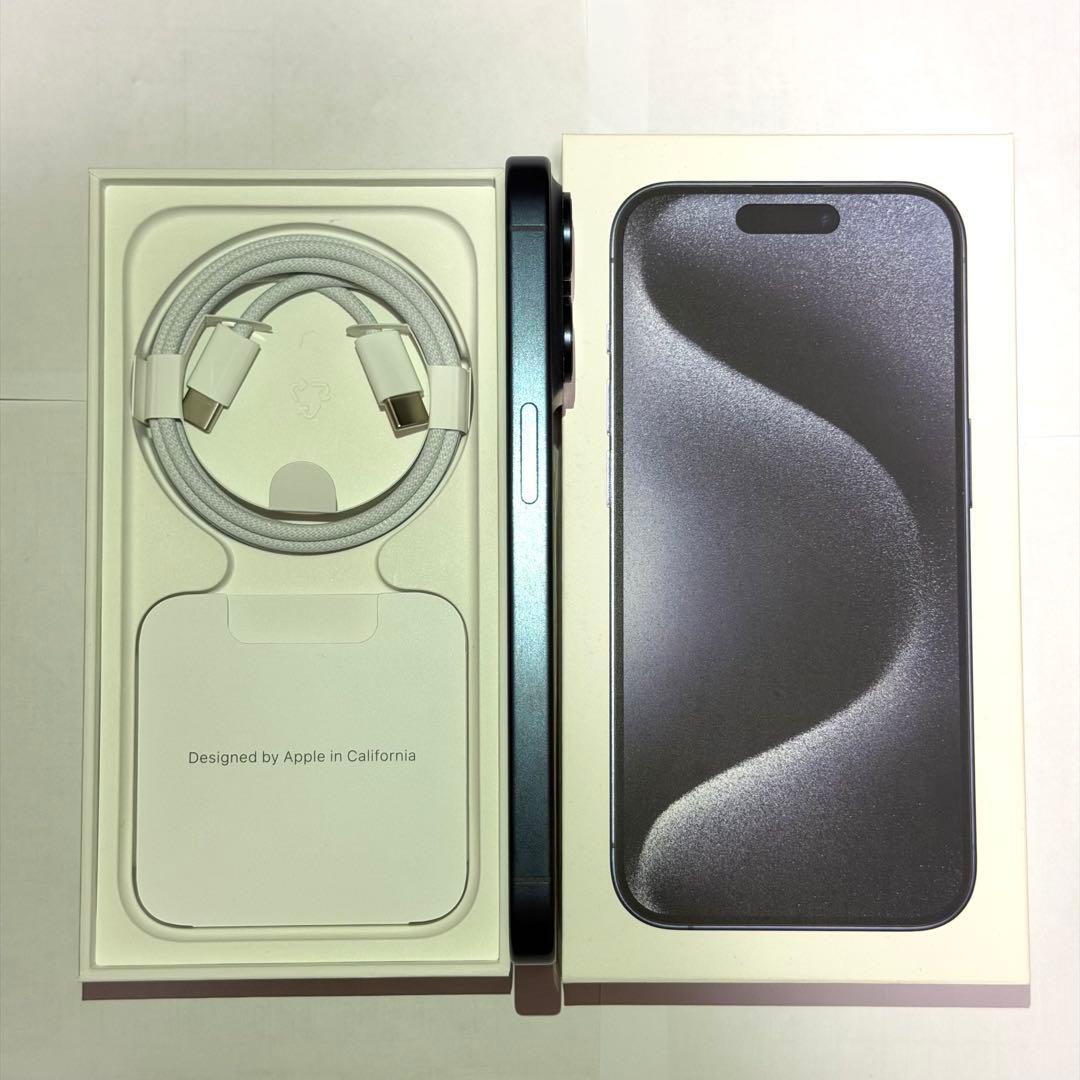 最終値下 iPhone 15 pro 256gb ブルーチタニウム SIMフリー