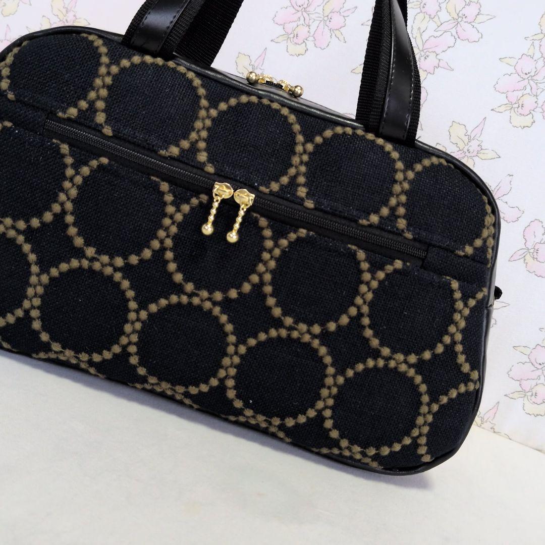 ミナペルホネン　ハンドメイド　バッグ　ボストン　タンバリン