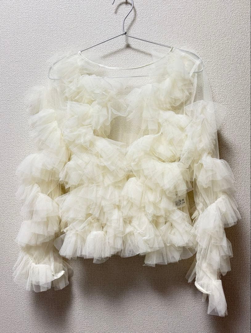 【NOTREemor】tulle veil tops アイボリー