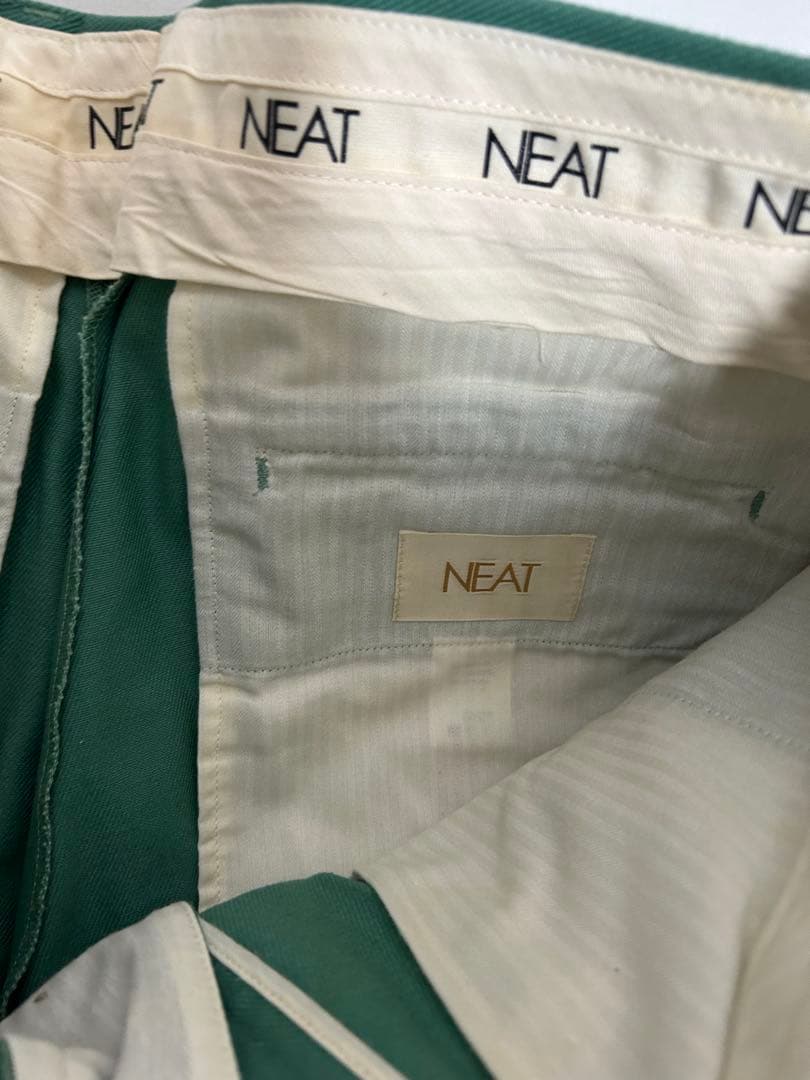 NEAT ニート USA製 2タック チノ ロングパンツ グリーン