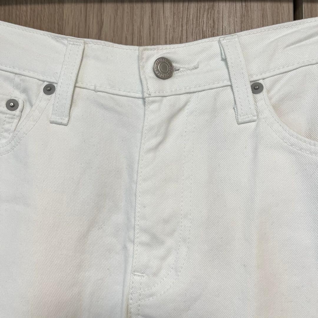 Levi's メンズ　ホワイト ストレートジーンズ　ワンウォッシュ　未使用に近い