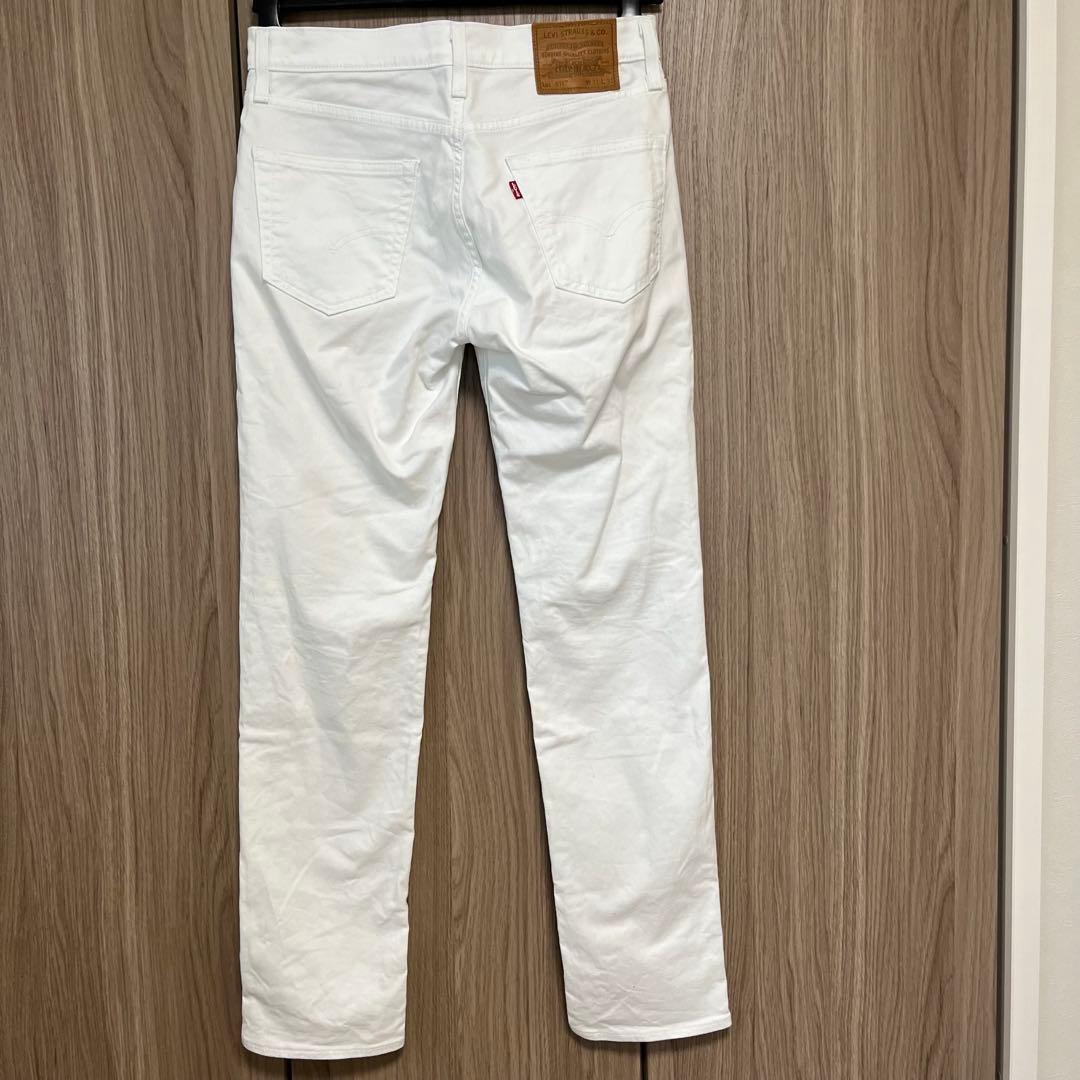 Levi's メンズ　ホワイト ストレートジーンズ　ワンウォッシュ　未使用に近い