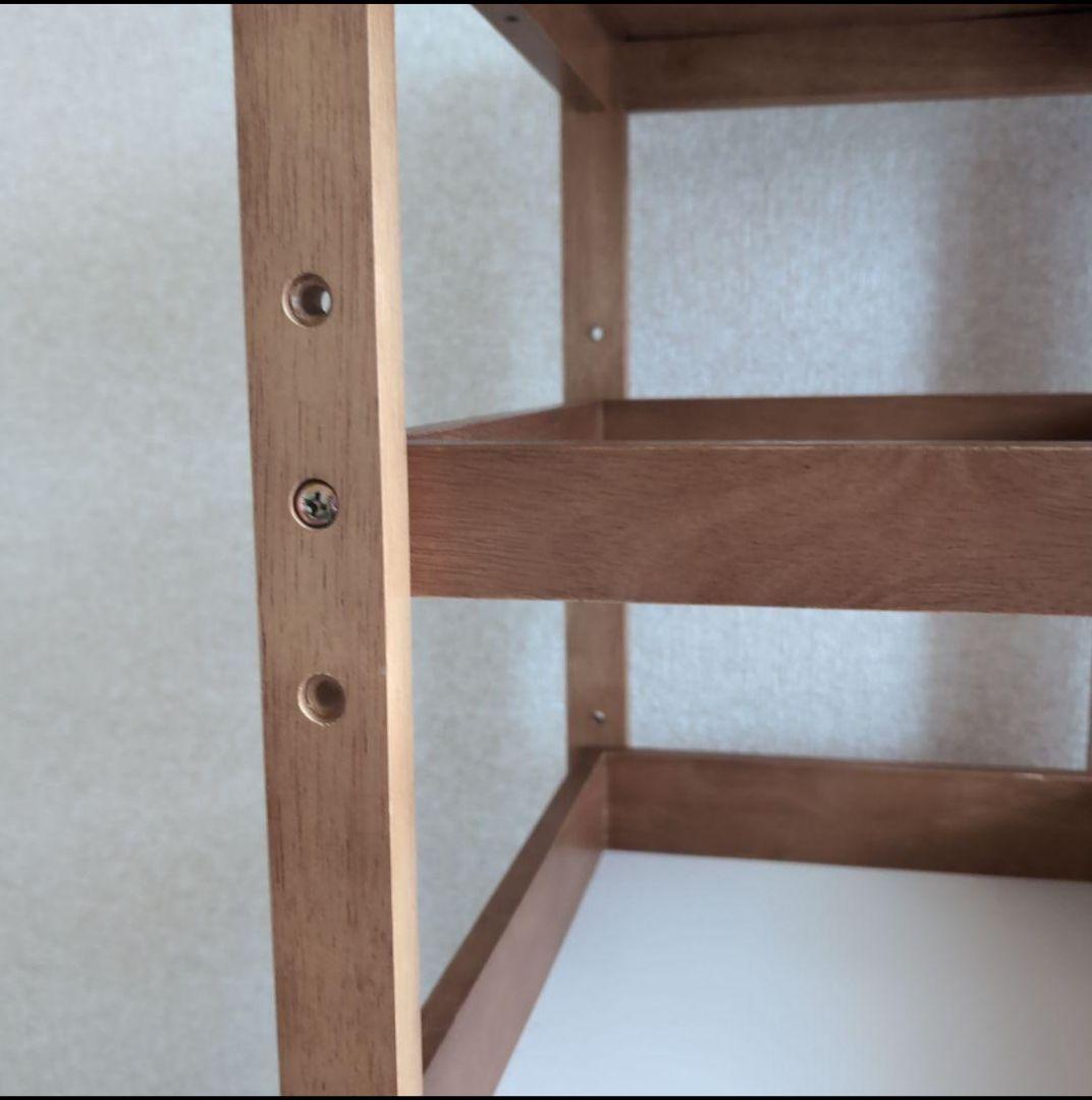 最終値下げ「山善」木製折りたたみキッチンワゴン 3段