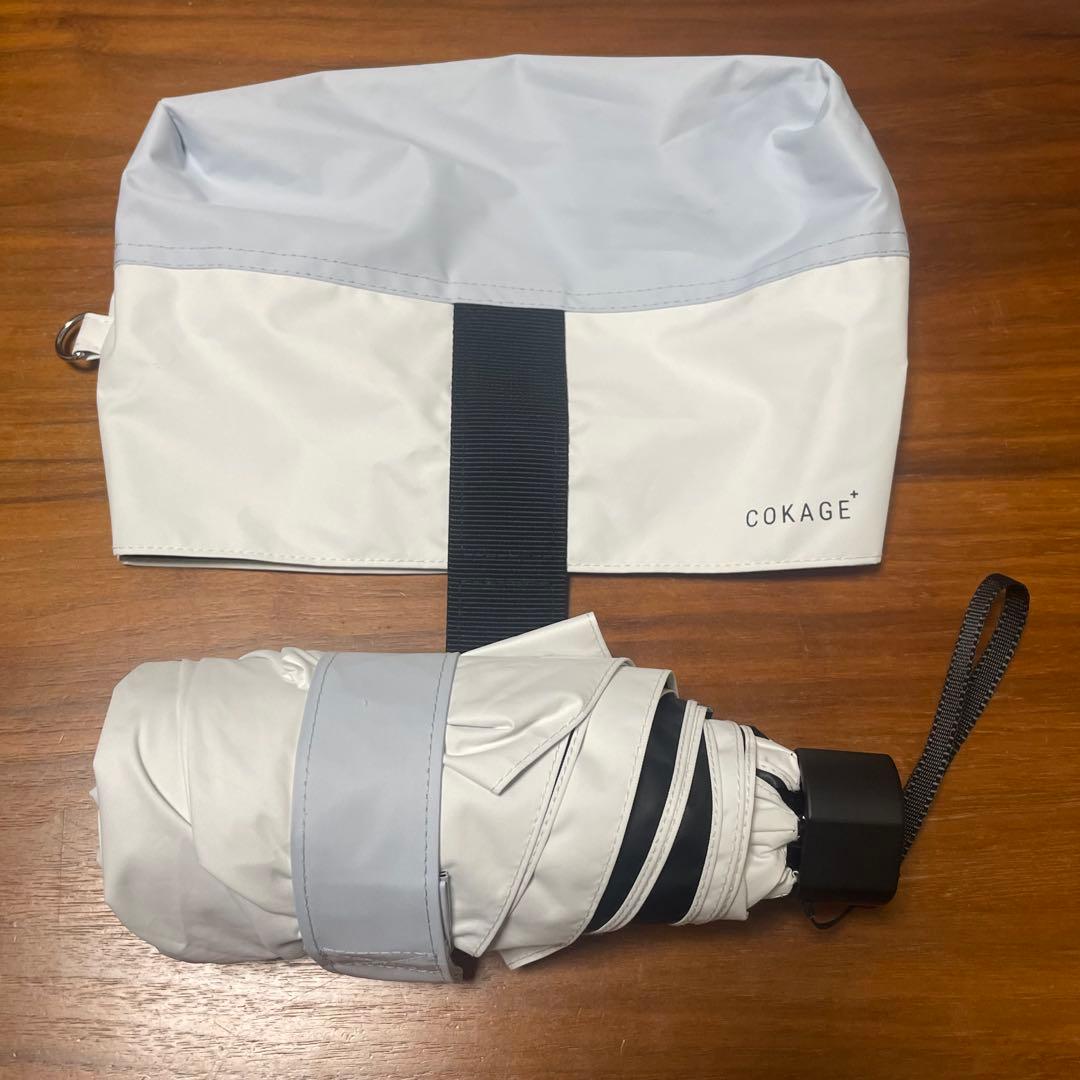 COKAGE+ACTIVE 5段 ミニ パールホワイト 折り畳み 日傘