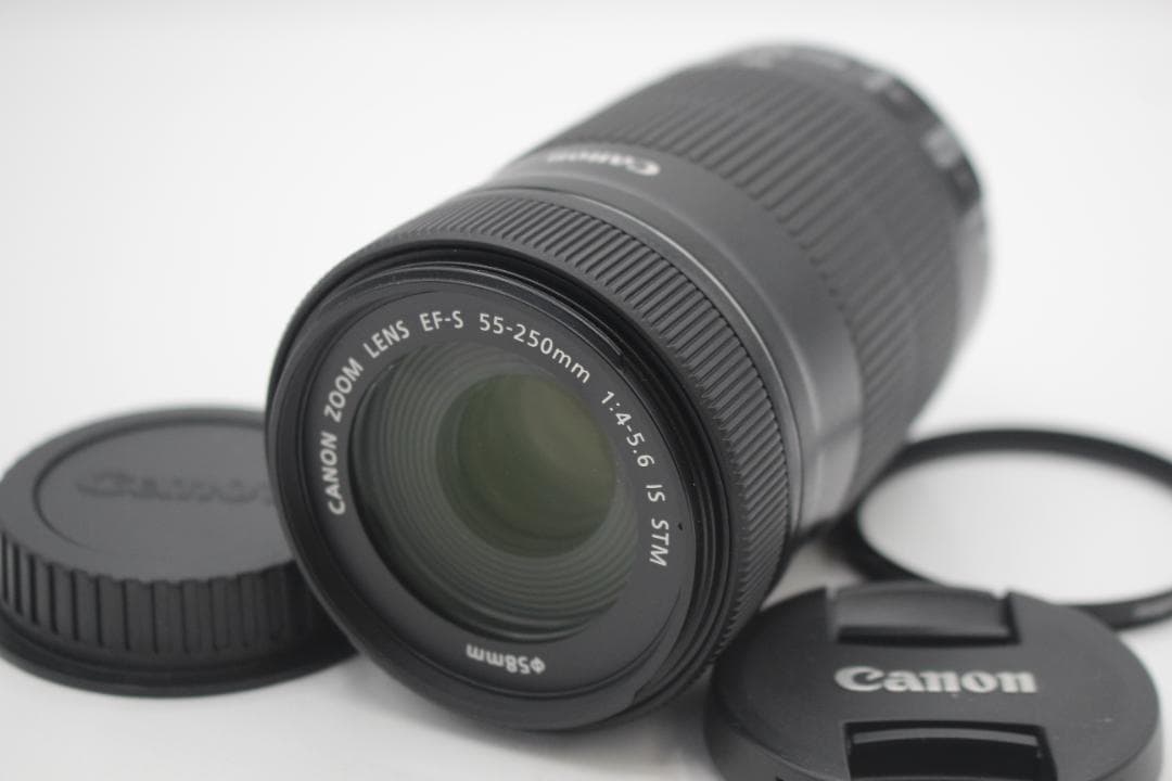 極上品◆Canon EF-S 55-250mm F4-5.6 IS STM◆48