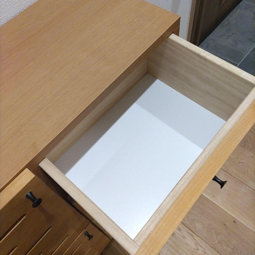 【大川家具】【日本製】天然木　リビングボード　キャビネット