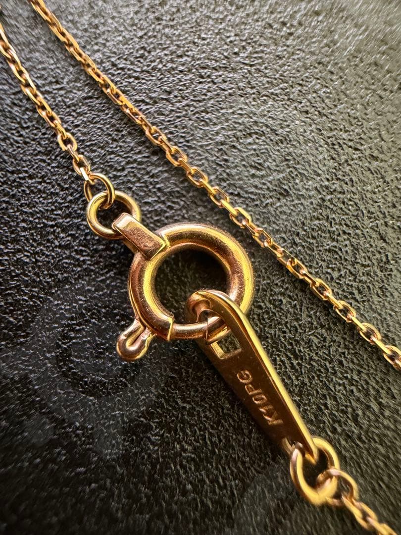 K10ハート型天然ダイヤモンドネックレス 10金