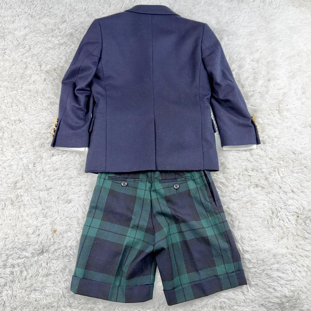 【未使用品】ポロラルフローレン フォーマル 110 紺ブレ 金ボタン 4点セット