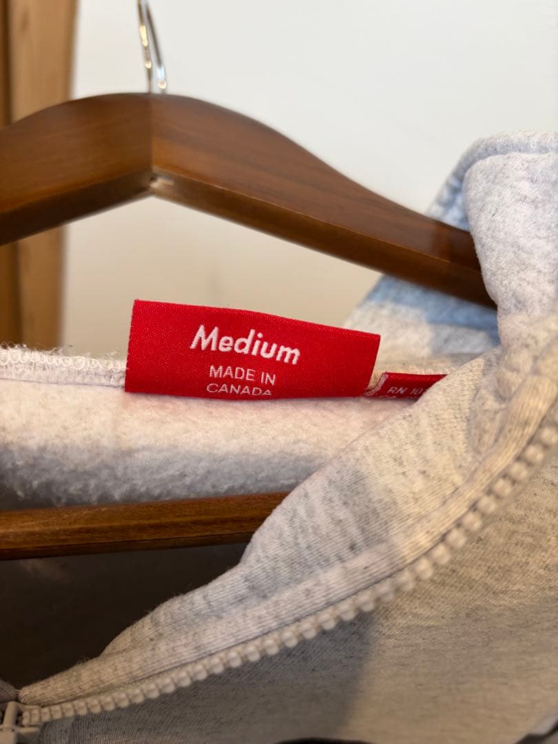 最安値　SUPREME グレー ハーフジップ トレーナー