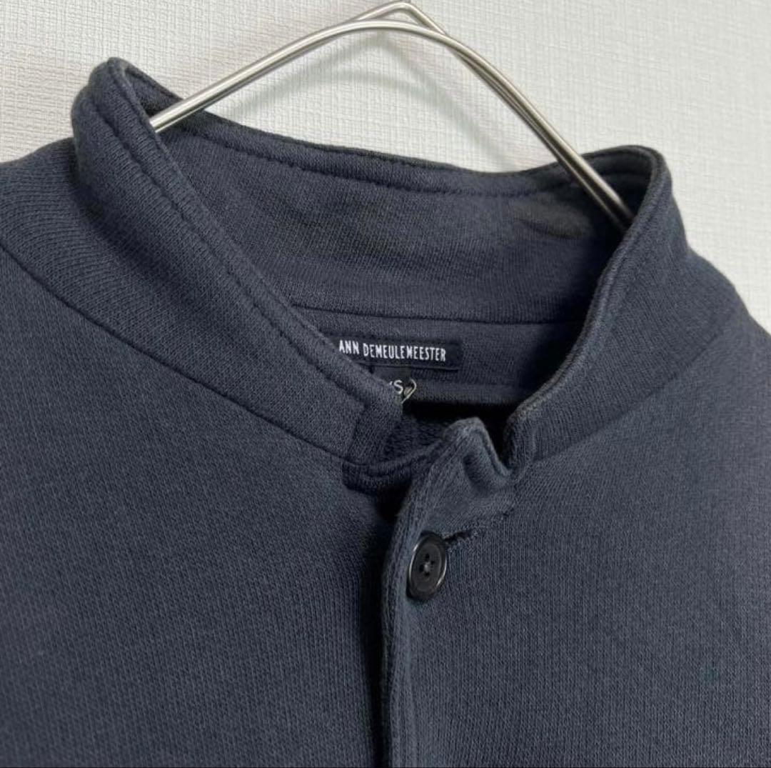 アンドゥムルメステール 黒 ノーカラー　ジャケット　ブルゾン XS