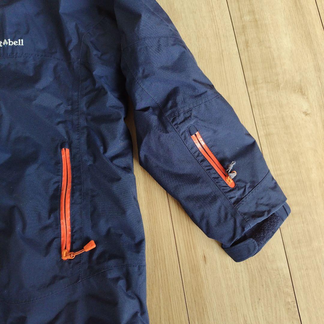 mont-bell フード付きウェア 160サイズ ネイビー