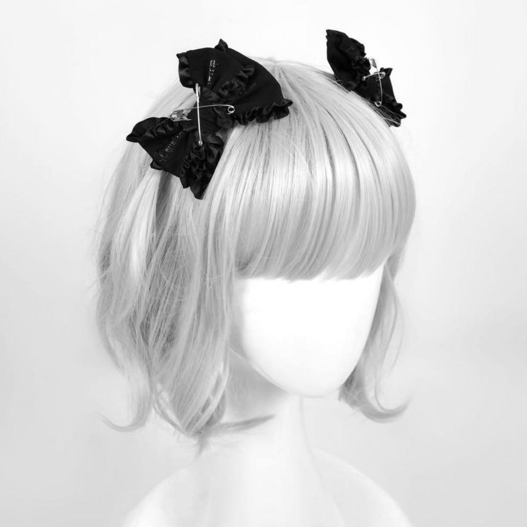 ディムモアール dimmoire 学園ニーハイウォーマー リボン ブラック 黒色