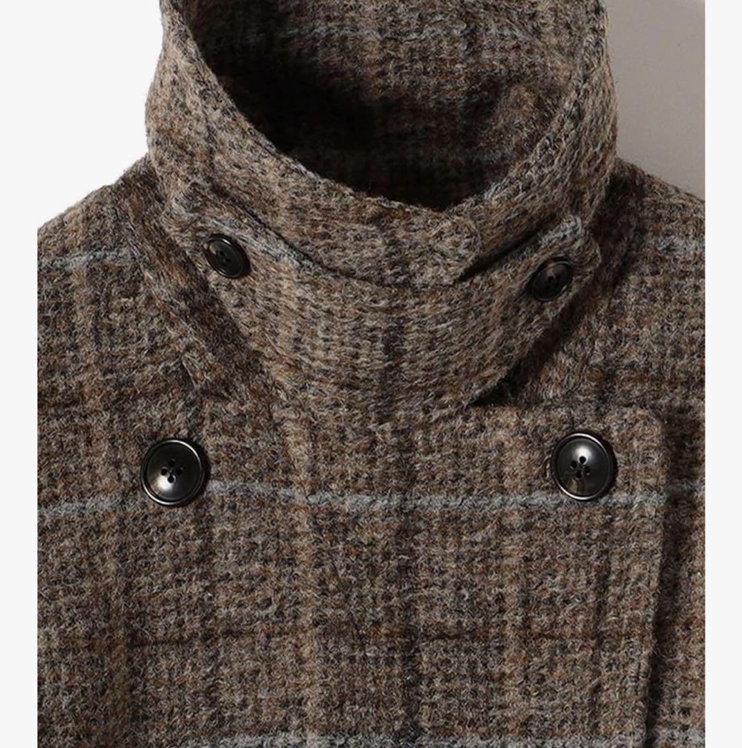 SHIPS ストライバーチェックコート 36