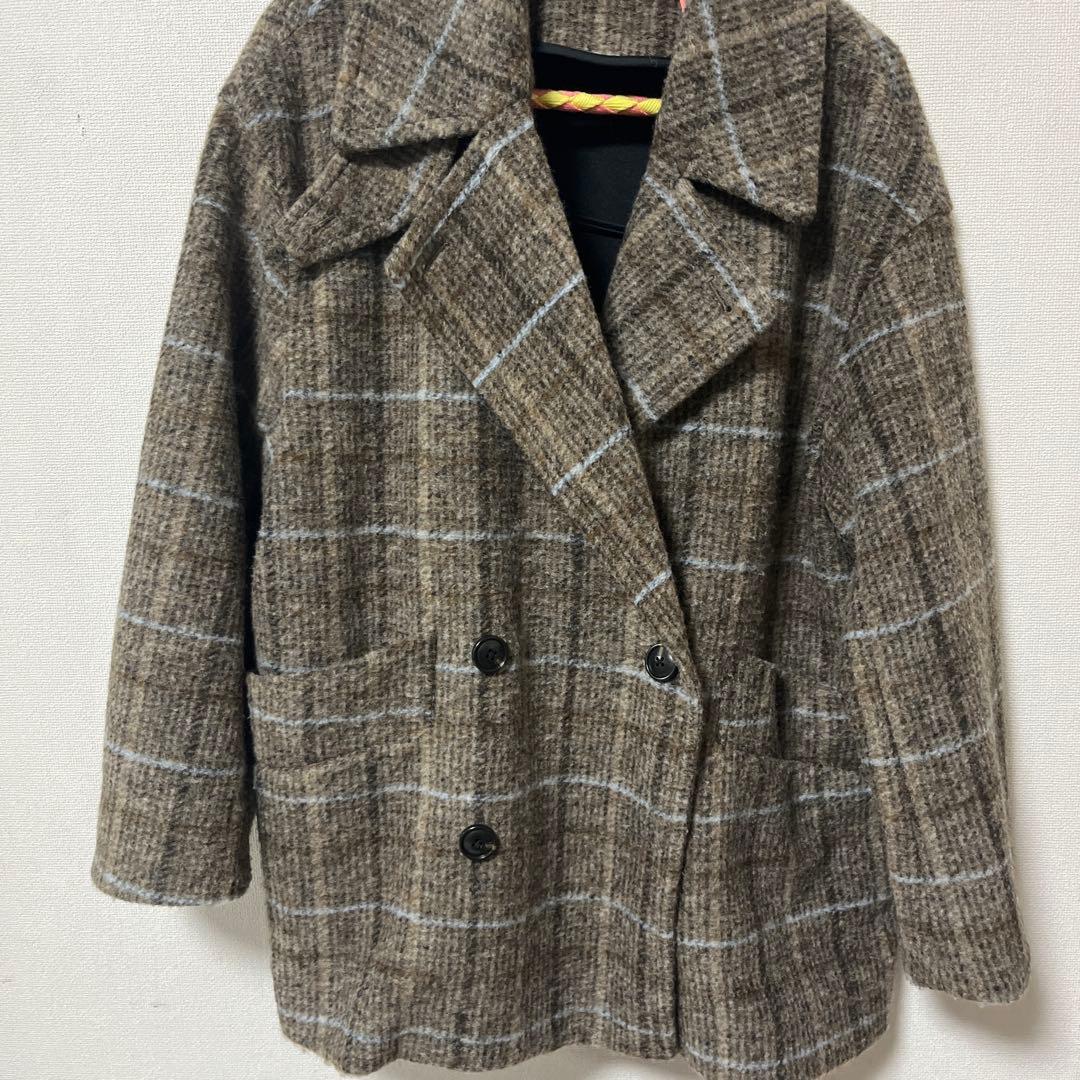 SHIPS ストライバーチェックコート 36