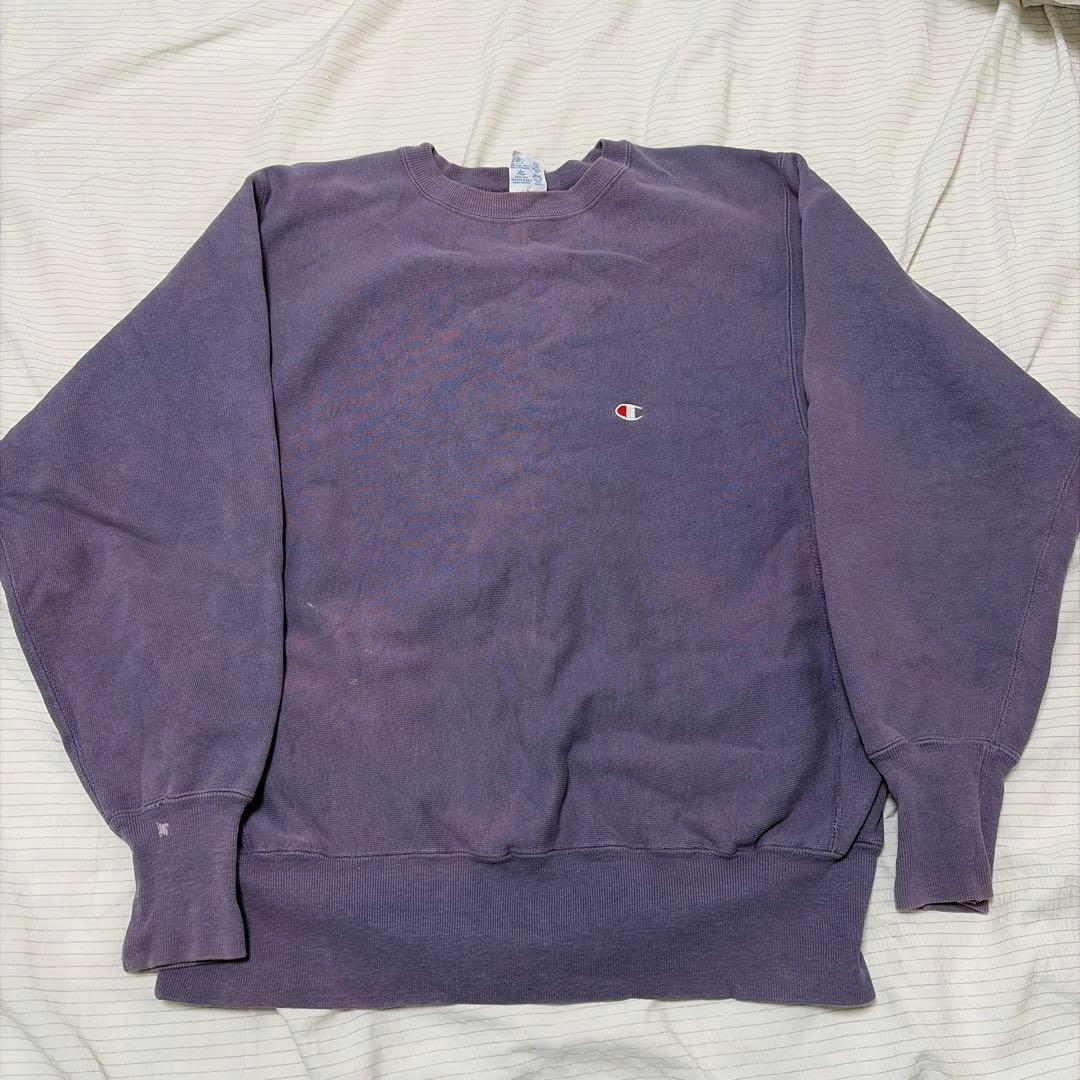 Champion Reverse Weaveパープル トレーナー