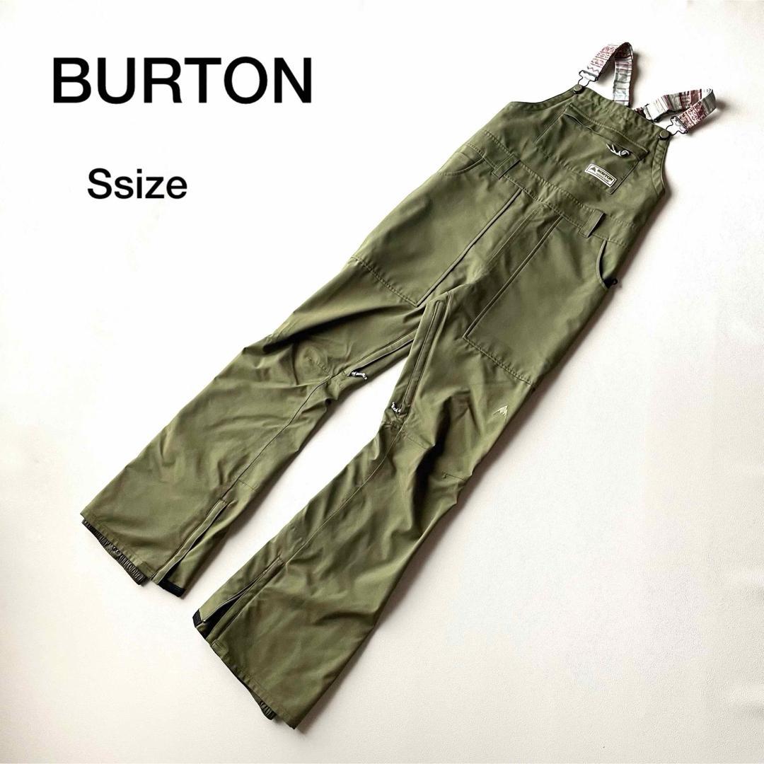 5431【美品】バートン ビブパンツ ノルディック柄 ボーダー レディース