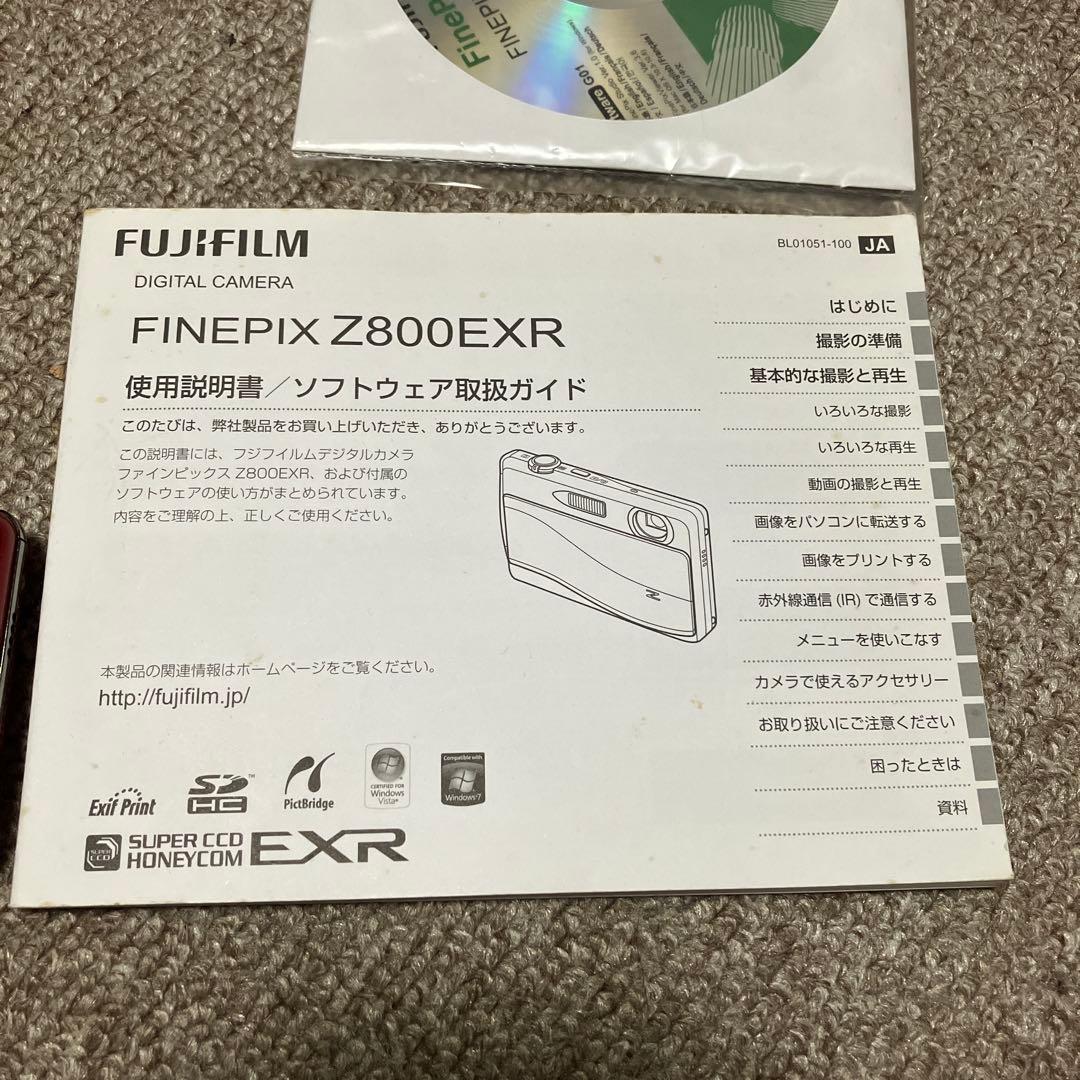 FUJIFILM FINEPIX Z800EXR レッド　ケース付