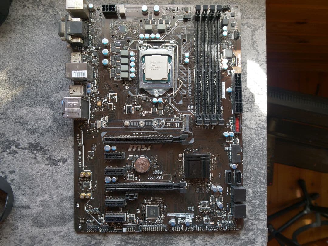 i7 7700k MSI Z270-S01 マザーボードセット