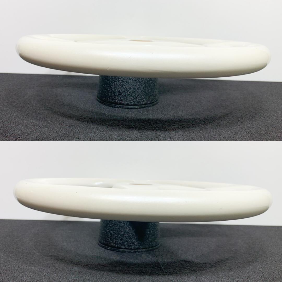 希少 ジャニス ホワイトウッド ステアリング 当時物 良品 ホーンボタン付き