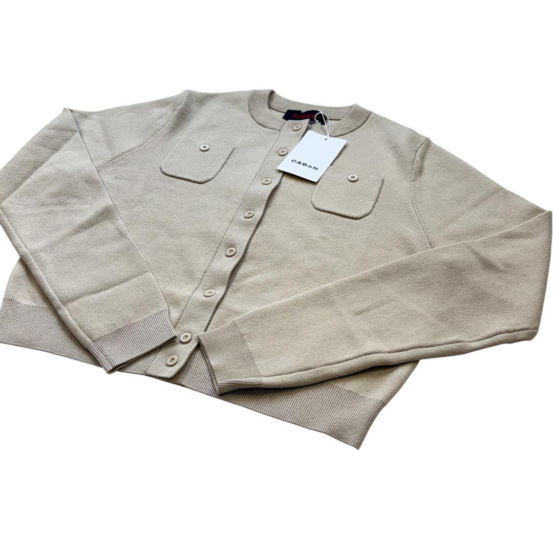 【みっこ　新品タグ付】CABaNキャバン　 カーディガン　カシミヤXS
