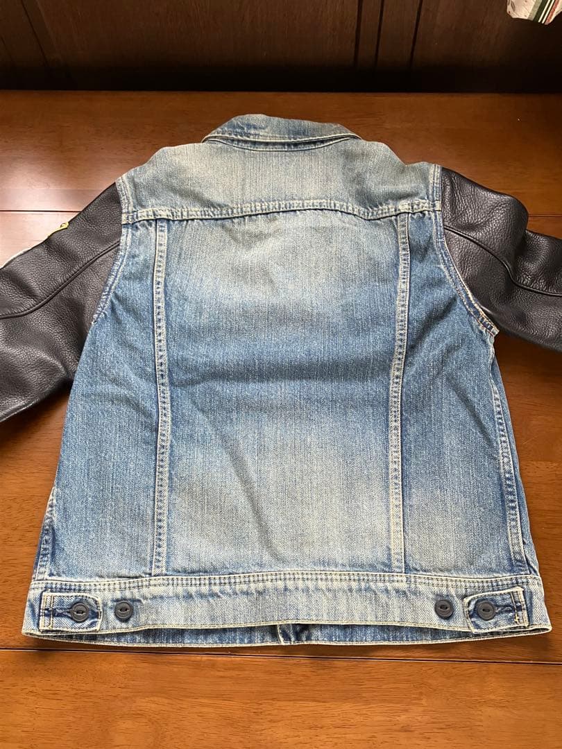 HYSTERIC GLAMOUR レザースリーブ デニムジャケット F