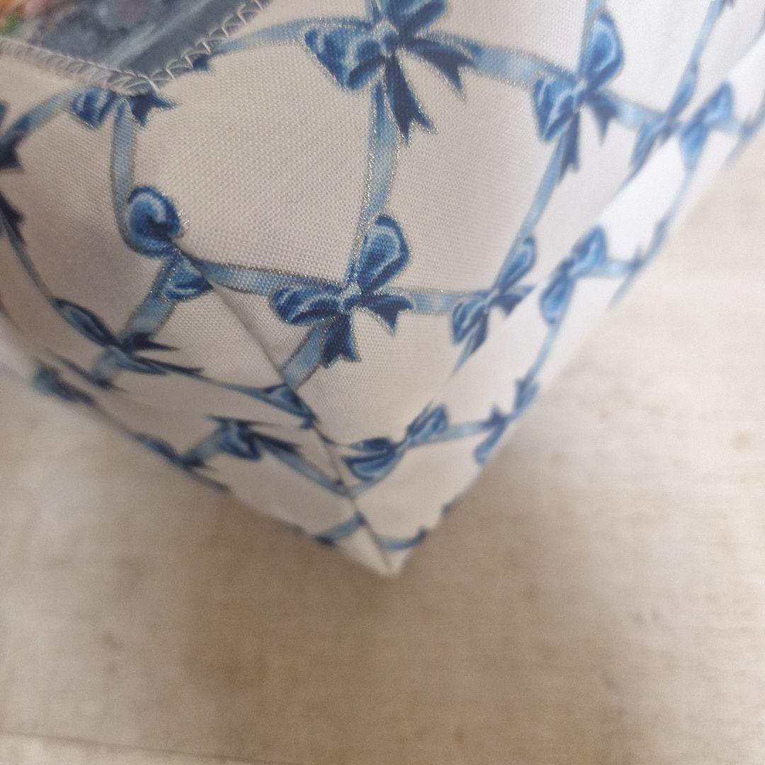 激レアねこパネル生地　ハンドメイド　まちなしバッグ　ミニバック　ポーチ