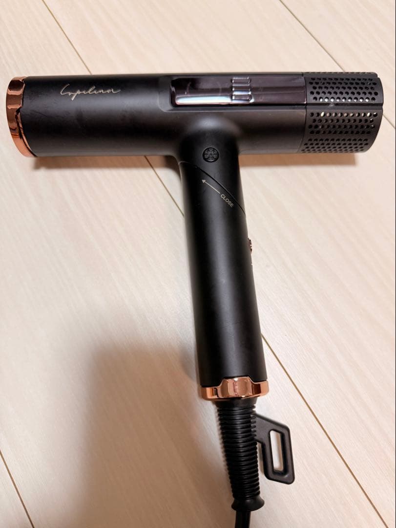 ルピリーナ　マイナスイオンヘアドライヤー　コンパクト高機能1200W ブラック