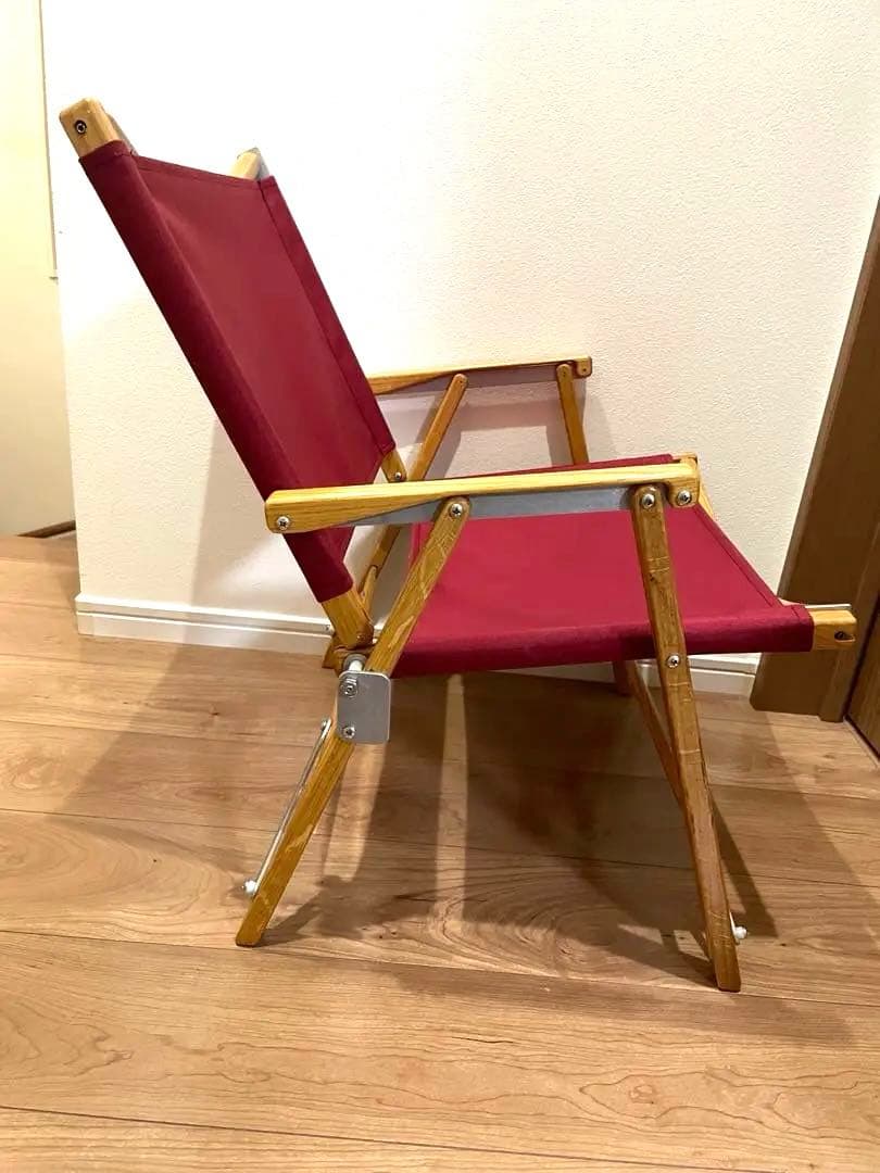 Kermit Chair バーガンディ アメリカ製オーク収納袋付き