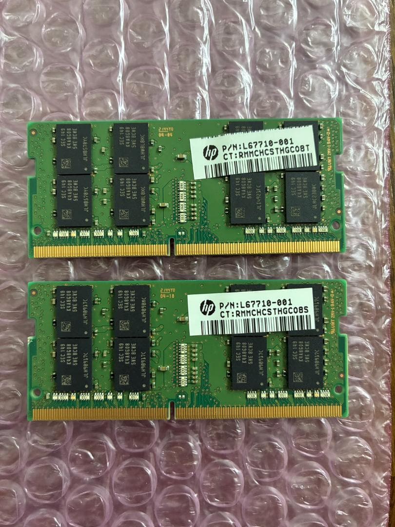 メモリー HP L67710-001 [DDR4 16GBx2 32GB]