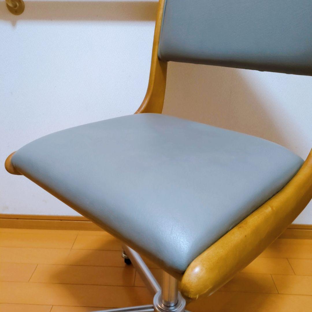 Karimoku カリモク ヴィンテージ 昇降式 デスクチェア キャスター付