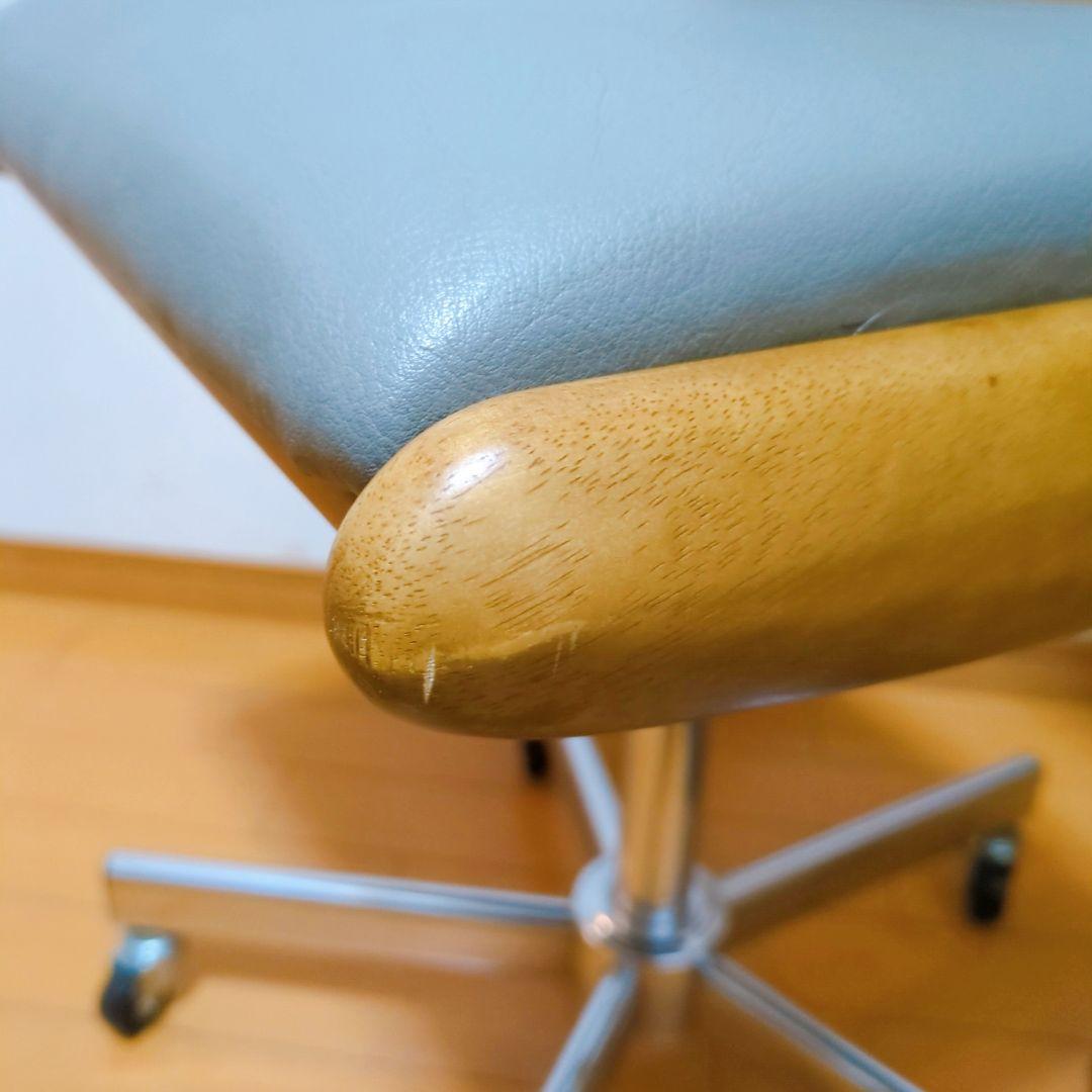 Karimoku カリモク ヴィンテージ 昇降式 デスクチェア キャスター付